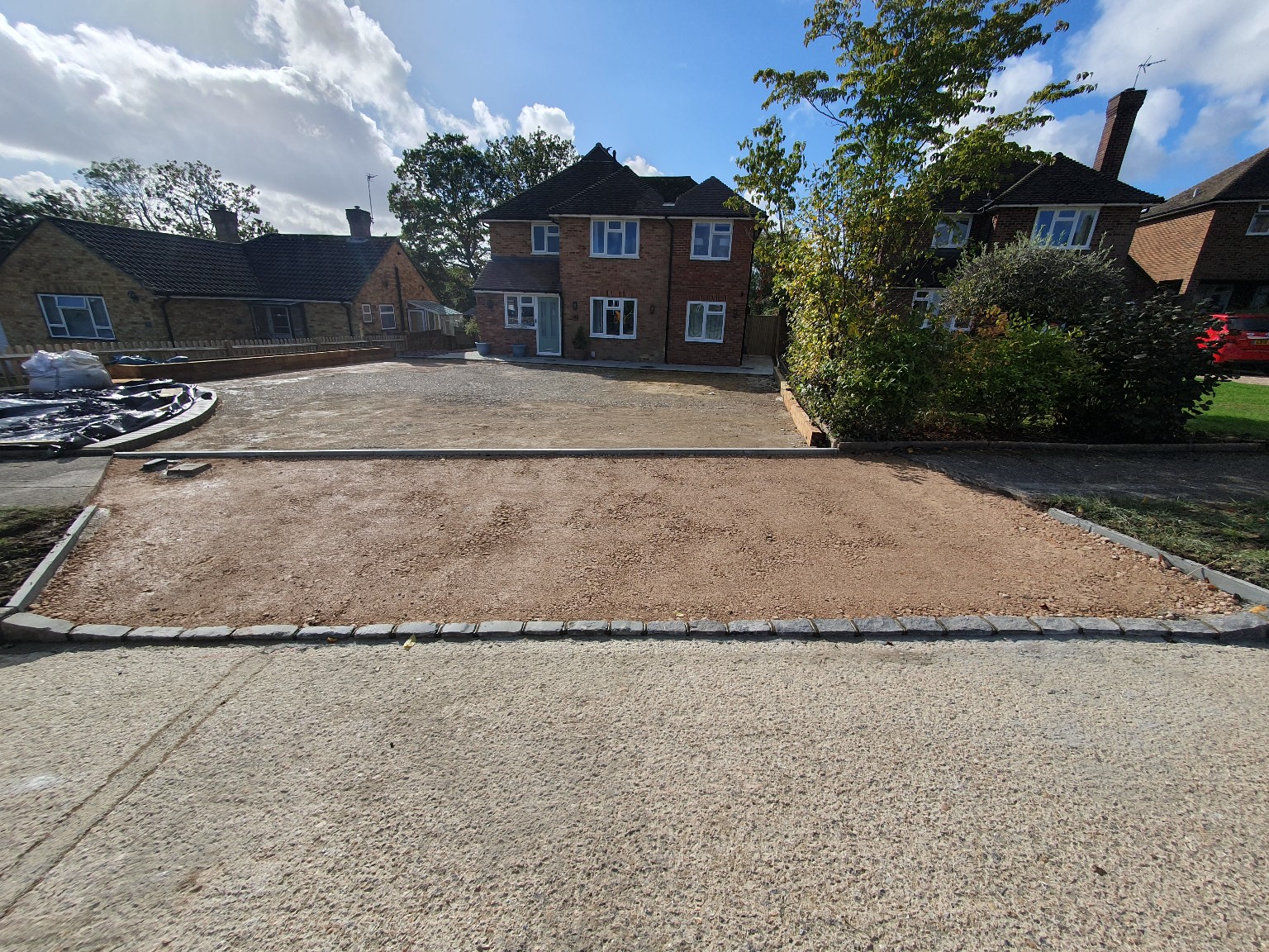 Large driveway preparation