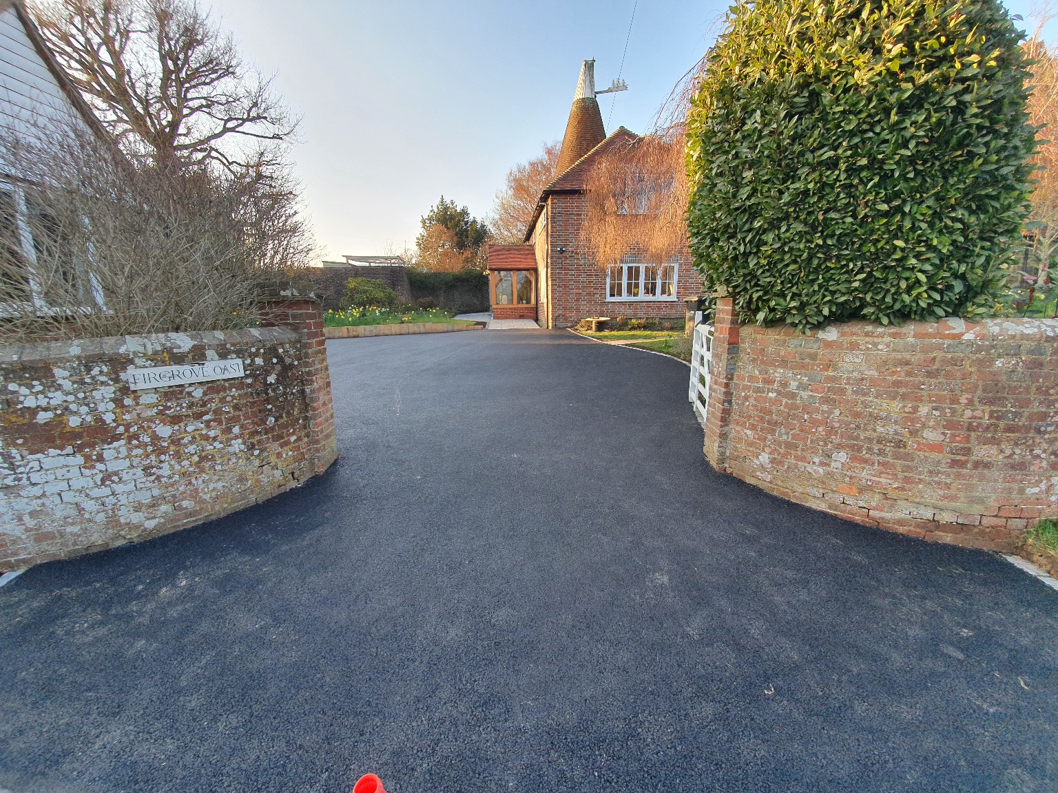 Finished tarmac surfacing project