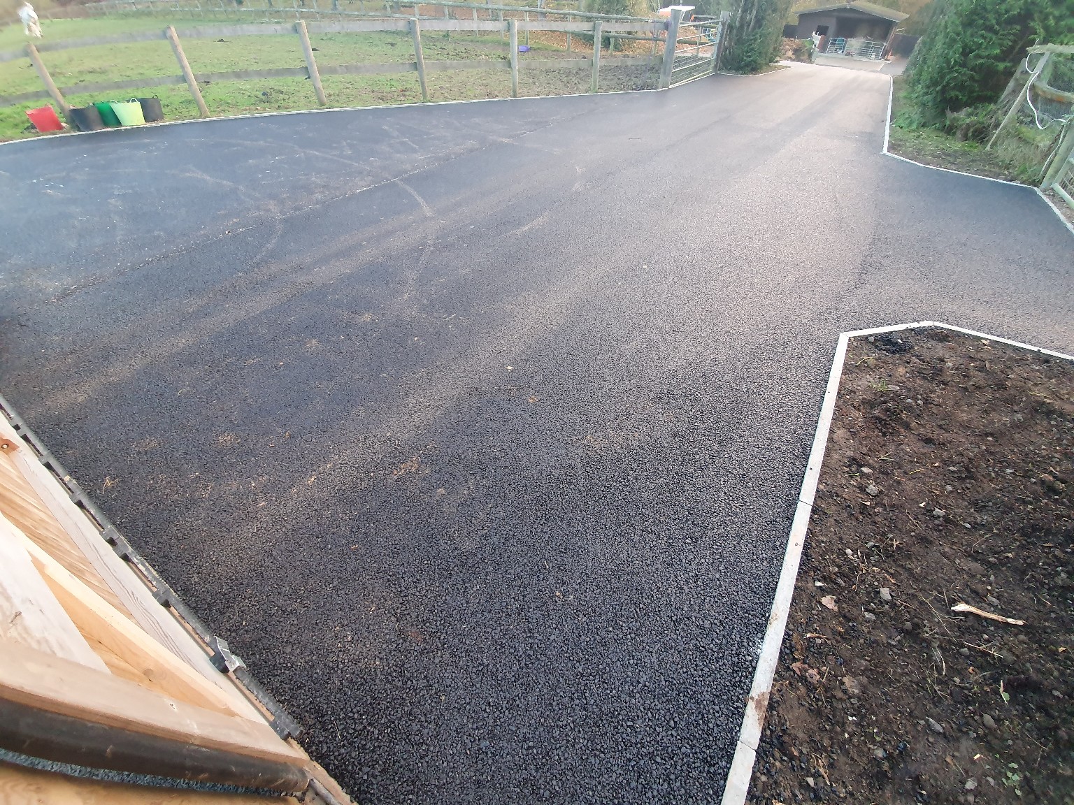 Private road tarmac surfacing