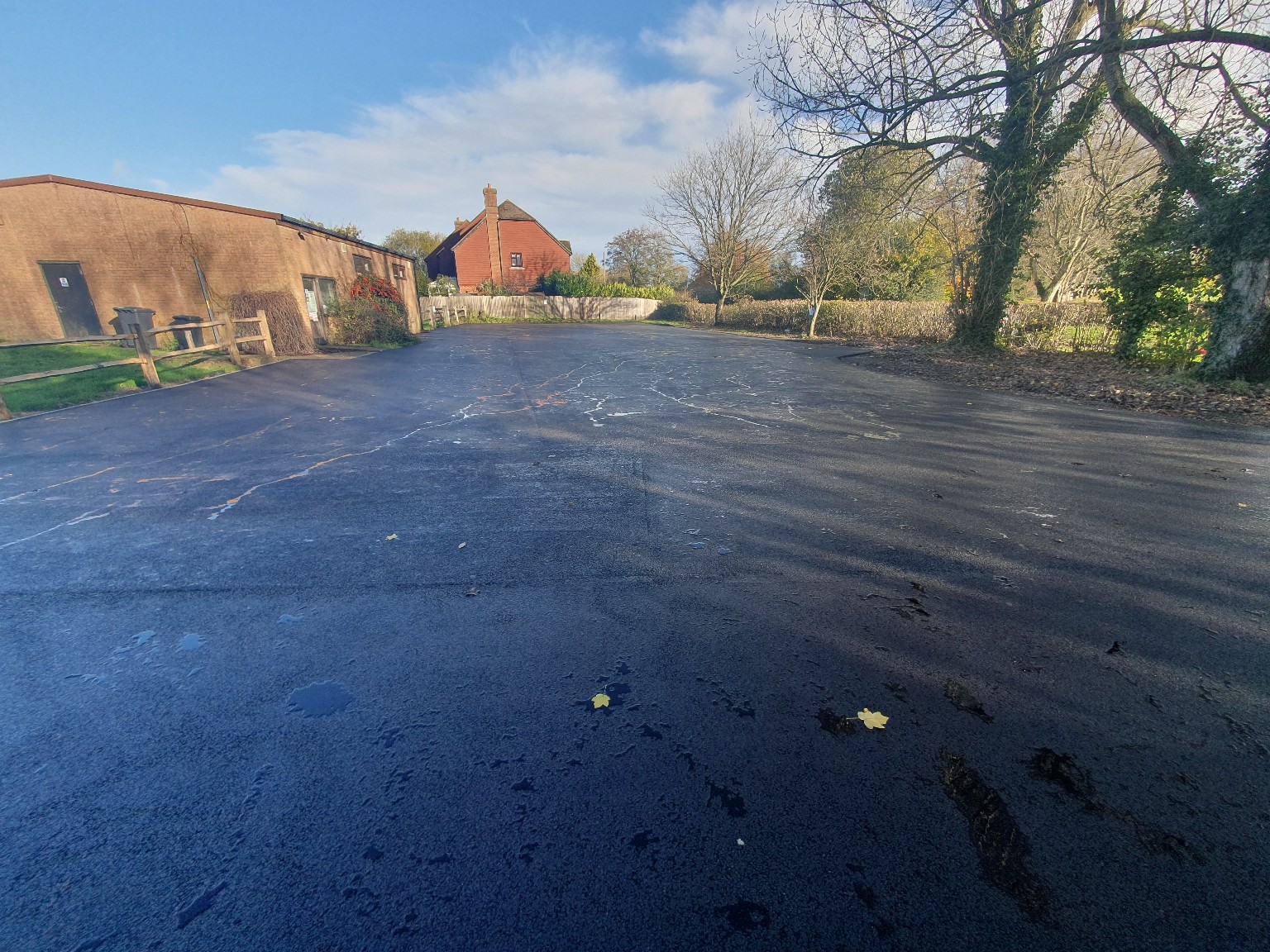Large completed car park surfacing project in East Sussex