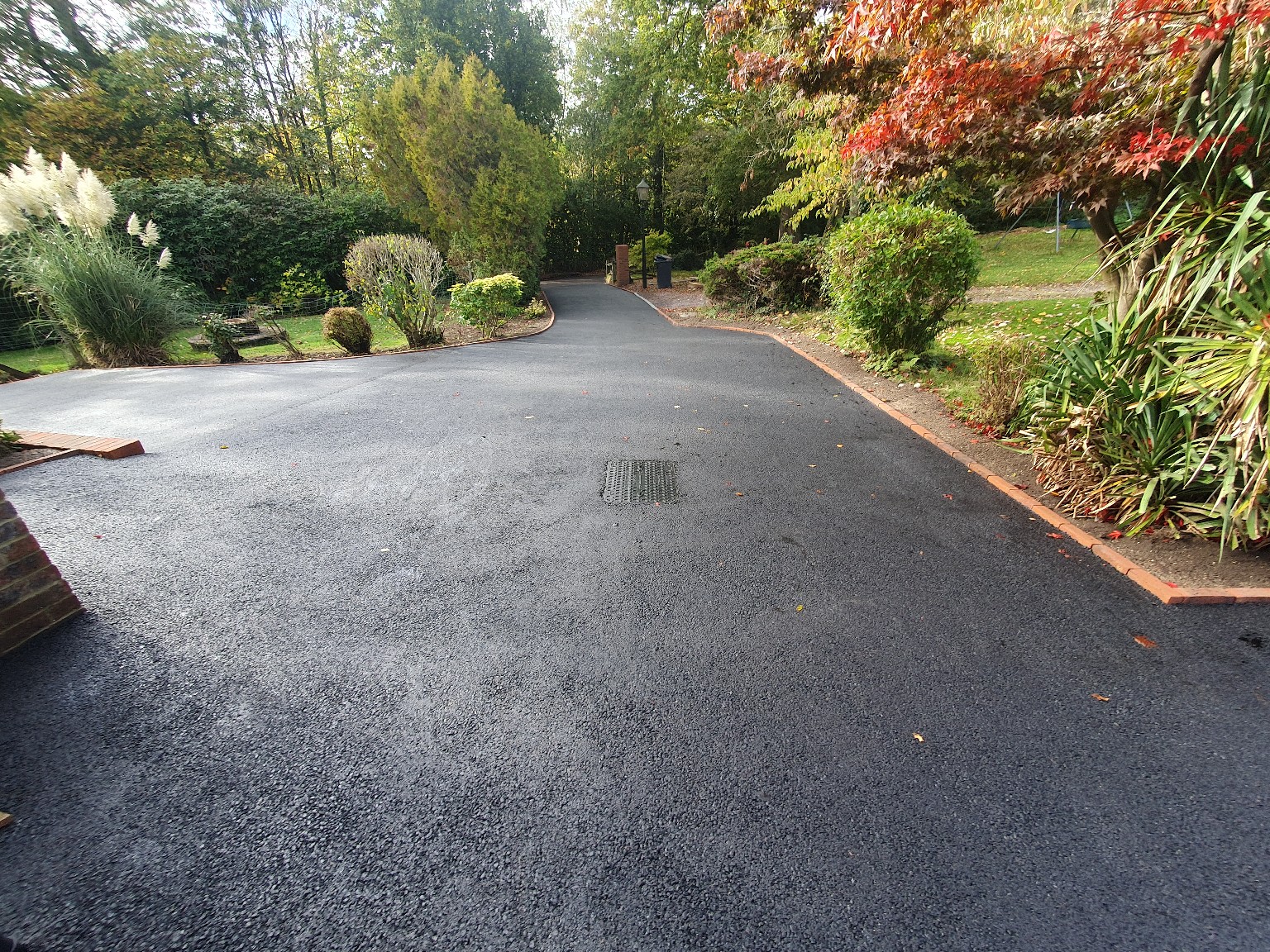 Completed tarmac surfacing